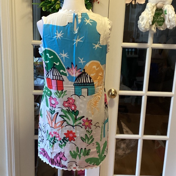 Source Unknown Colorful Graphic Mini Dress - Picture 3 of 10